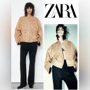 Zara sequin gold jacket